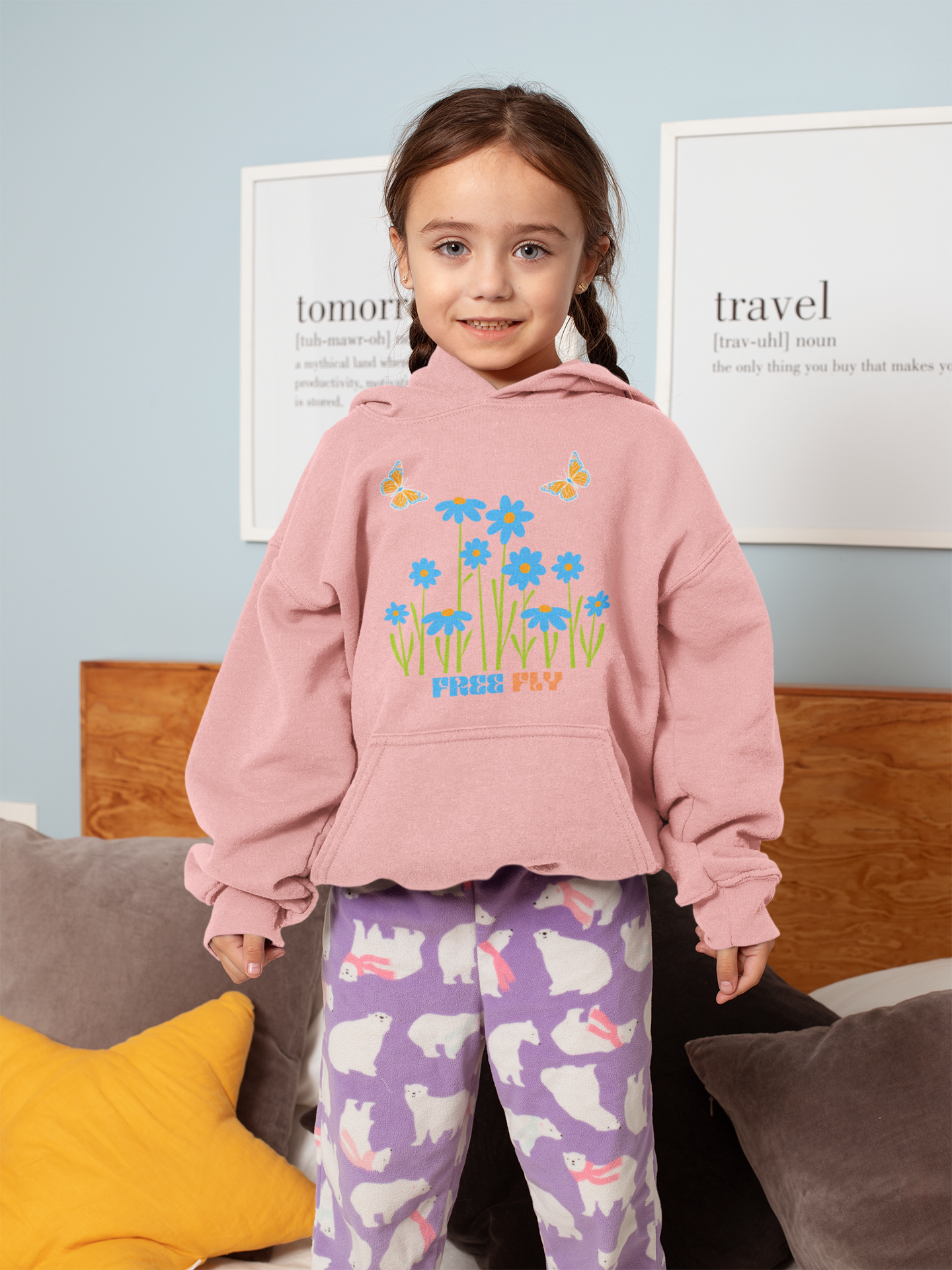 Free Fly Girls Printed Hoodies