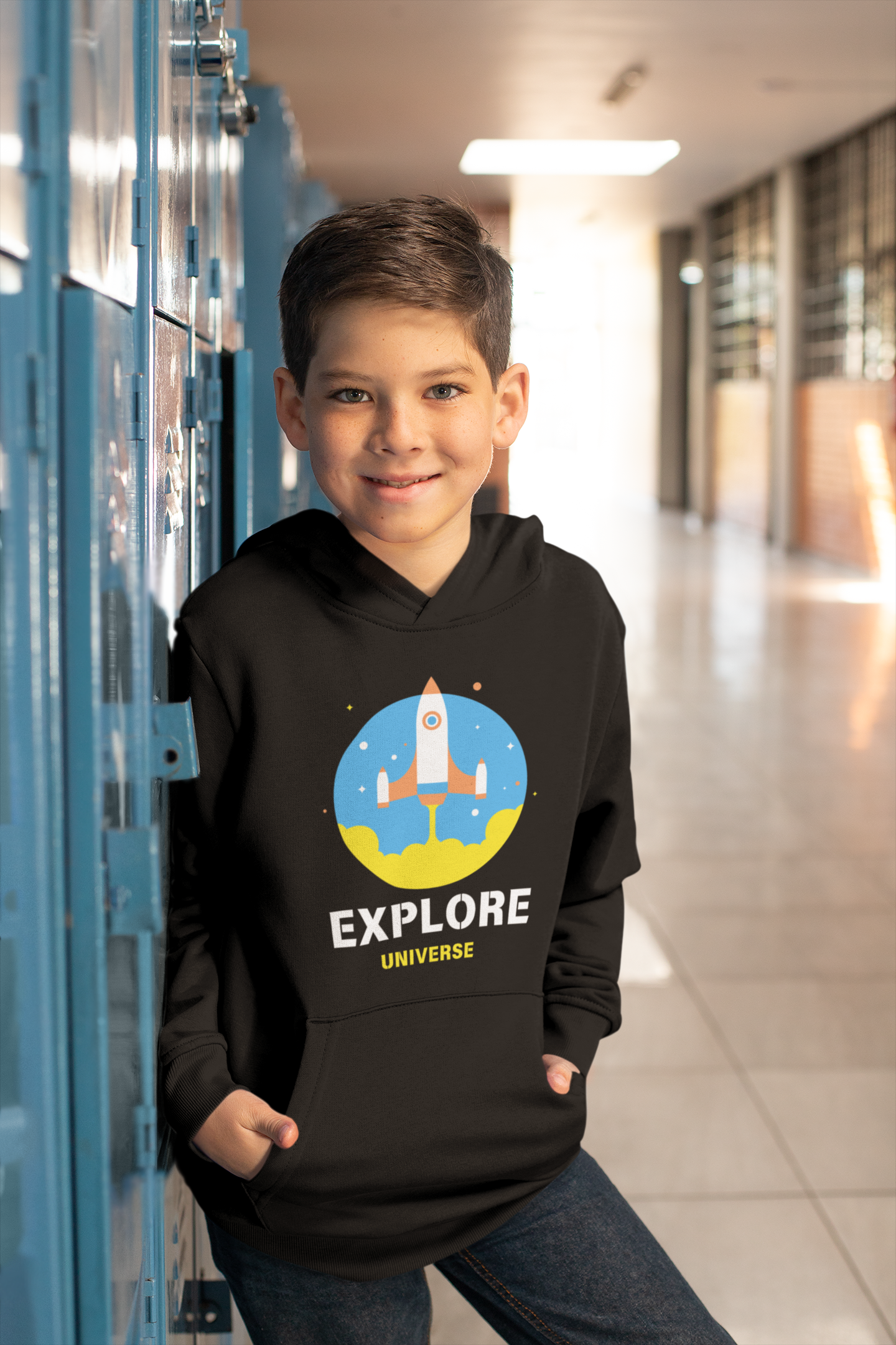 Explore Universe Boys Printed Hoodies