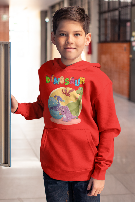 Dinosaur Boys Printed Hoodies