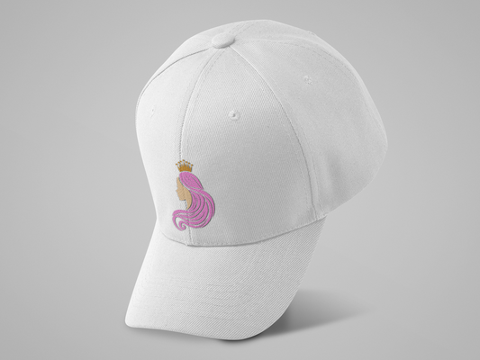 Princess Crown Girls Printed Caps