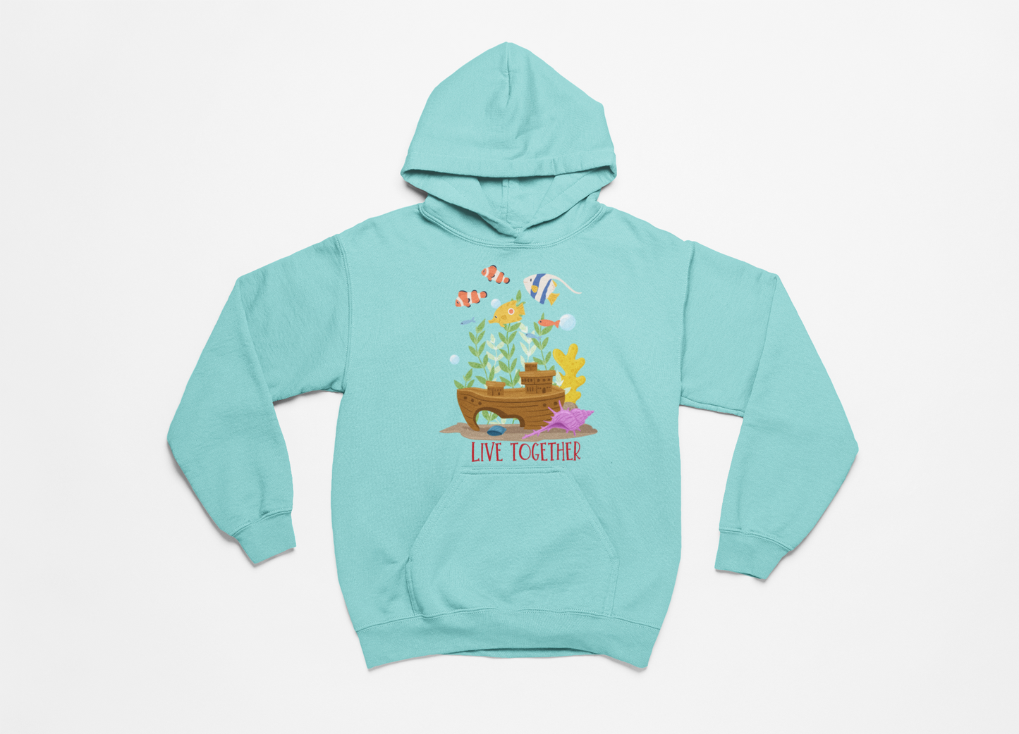 Live Together Girls Printed Hoodies