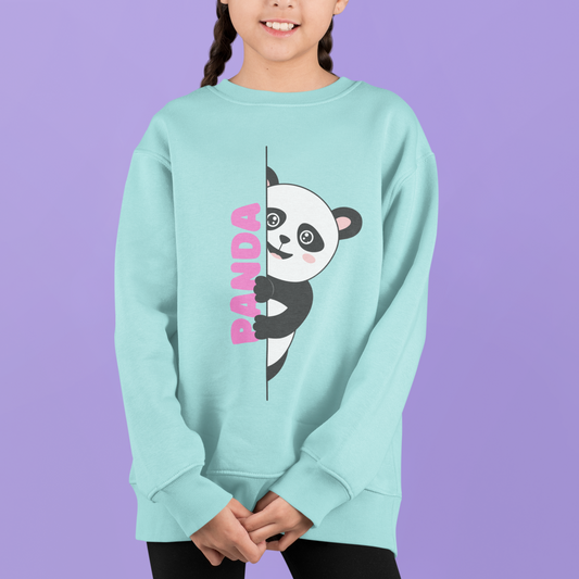 Panda Girls Printed SweatShirt